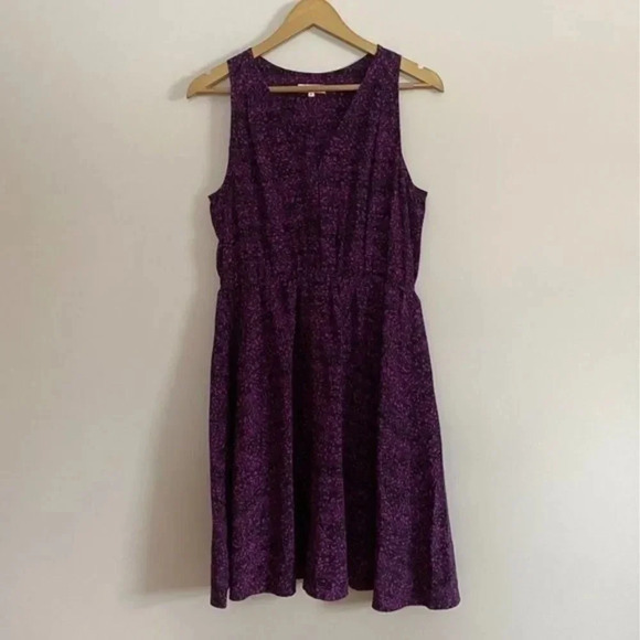 Rebecca Taylor Purple and Black Silk Dress - Picture 4 of 16